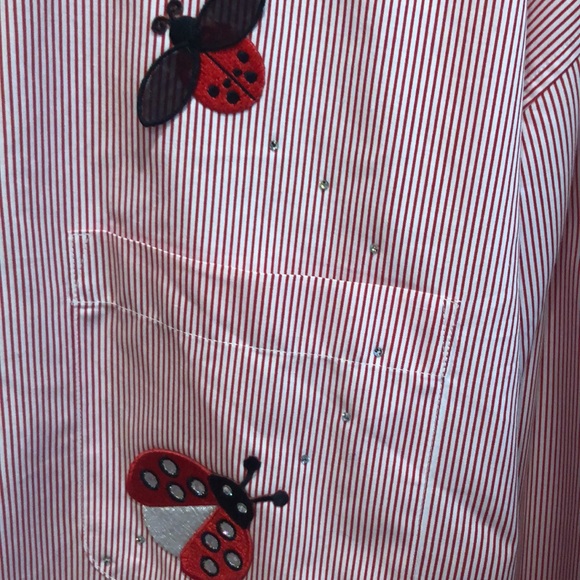 Button down “ladybug shirt” easy care - Picture 6 of 6